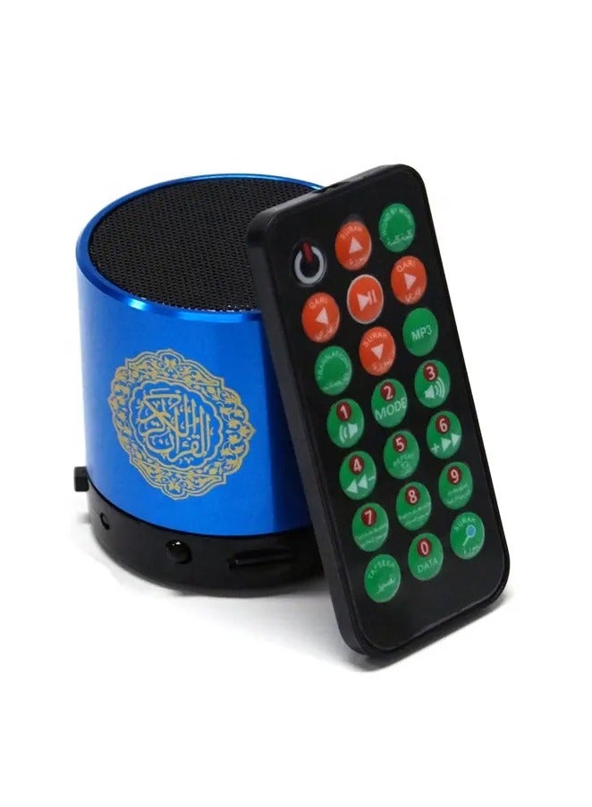 Digital Quran Player Speaker with Blue Remote Control - Image 2