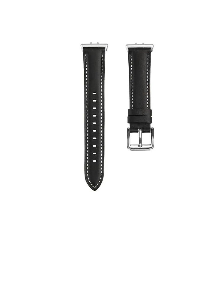 Leather Watch Band Compatible with Samsung fit 3, Stylish Design, Strong Metal Clasps, Suitable for Men and Women, Comfortable and Fashionable Strap for Unique Daily Look. - Image 1