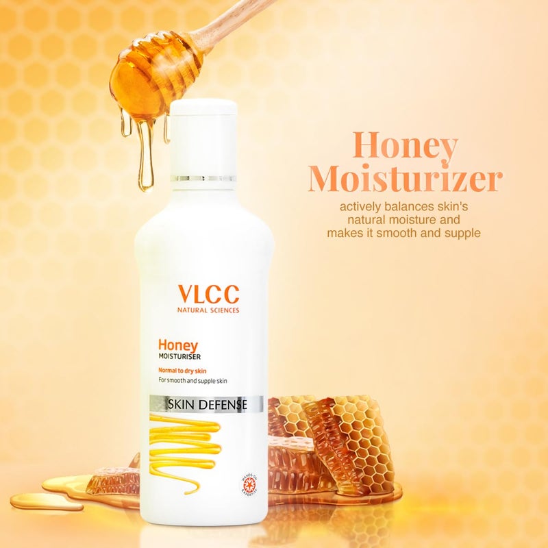 VLCC Honey Moisturiser 100g X 2 Pack of 2 NonGreasy Deep Moisturization and Lightweight With Honey Shea Butter Fenugreek Extract Wheat Germ Oil Normal to Dry Skin - Image 3
