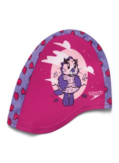 speedo Kids' Learn to Swim Printed Swim Cap Pink  - Image 1