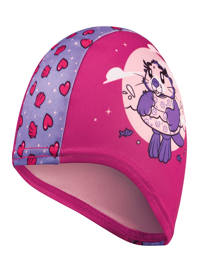 speedo - Kids' Learn to Swim Printed Swim Cap Pink - Image 1