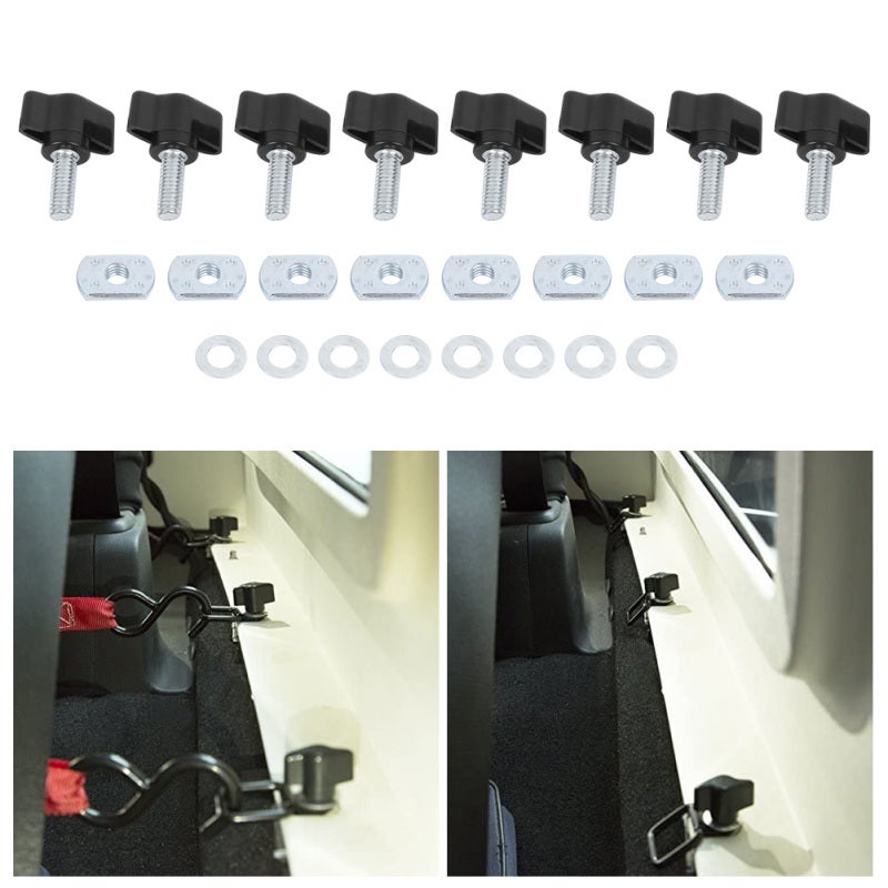 Hard Top Quick Removal Fastener Kit Thumb Screw Nut Fit for Jeep Wrangler YJ TJ JK M8 25mm 95‑16 - Image 4