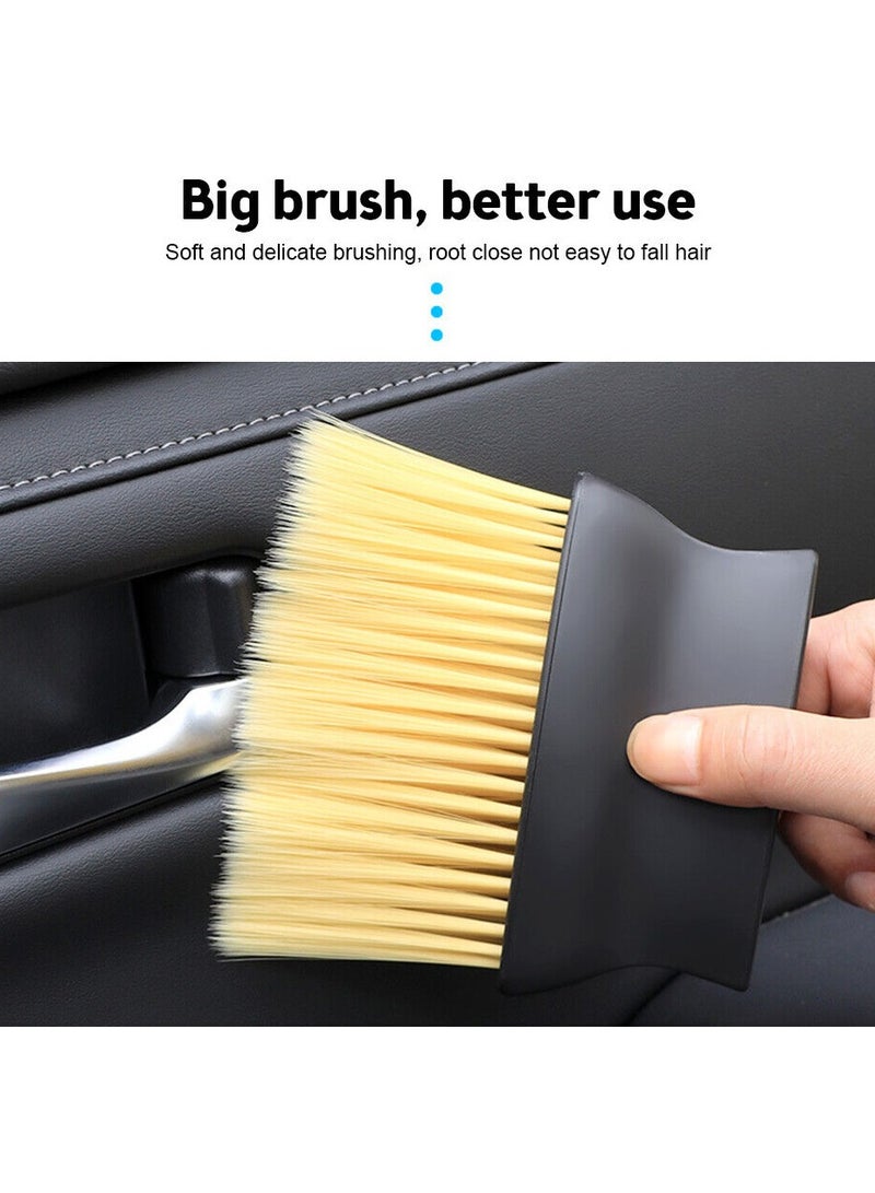 Compact Dust Cleaner Brush Long Hair, 10x2x12.5cm, Perfect Cleaning Tool For Car Interio - Image 4