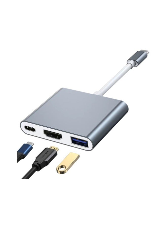 نيوترل Type-c 3-in-1 4k 60hz محول HD محور USB محطة توسعة متوافق مع Switch Gaming - Image 2