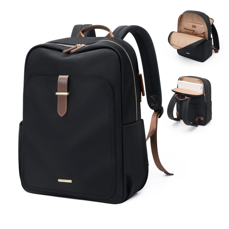 GOLF QUALITY Laptop Backpack for WomenCasual Work Business Backpacks Purse Carry on Travel Backpack156 InchBlack - Image 2