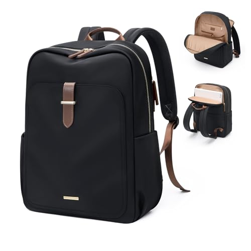 GOLF QUALITY Laptop Backpack for WomenCasual Work Business Backpacks Purse Carry on Travel Backpack156 InchBlack - Image 1