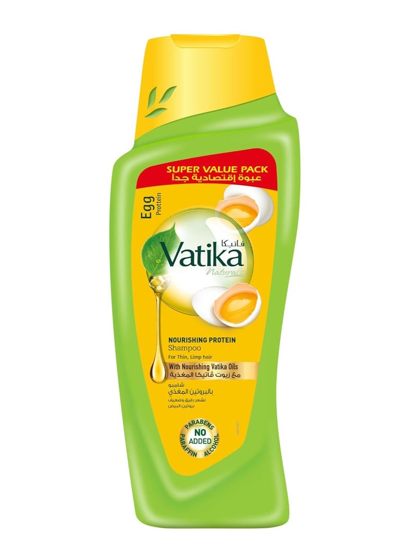 فاتيكا شامبو بروتين البيض الطبيعي 700 مل | شامبو بروتين مغذي | شعر ناعم رطب | للشعر الرقيق والعرج - Image 1