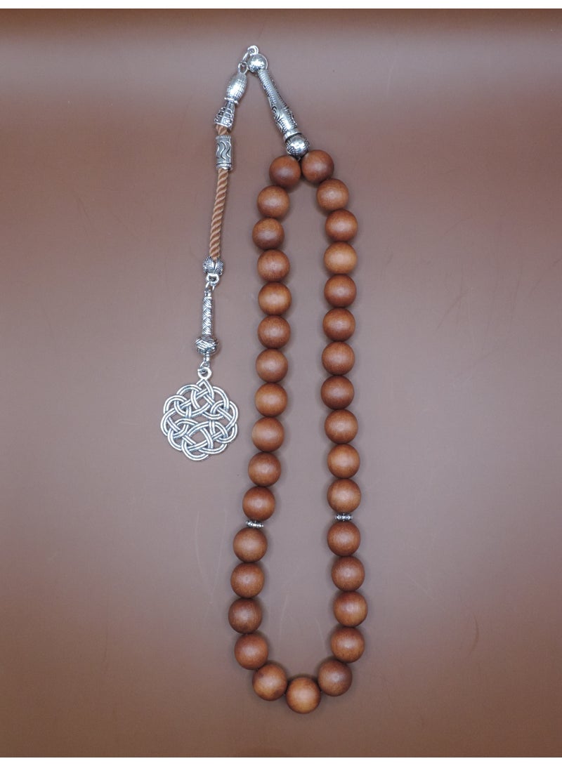 Kamins Collection Aromatic Sandalwood Misbaha: Traditional 33-Bead Tasbih - Image 3