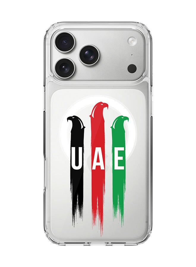 Stylizedd غطاء ماغسيف شفاف كلاسيكي لجهاز آيفون 17 برو ماكس، غطاء هجين ناعم بحواف مرنة مضاد للسقوط TPU PC جل رقيق شفاف [مصمم لجهاز آيفون 17 برو ماكس] - صقور الإمارات