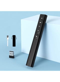 erorex Powerpoint Presentation Clicker Wireless Presenter With Hyperlinks Page Up Down Volume + 2.4Ghz Usb Type C Presentation Remote Control For Keynote Ppt Mac Pc Laptop  - Image 1