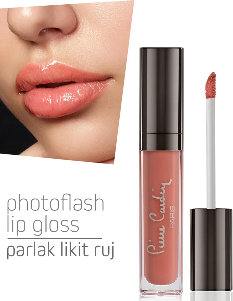 بيير كاردان Photoflash Lipgloss – Glossy Liquid Lipstick - Light Salmon