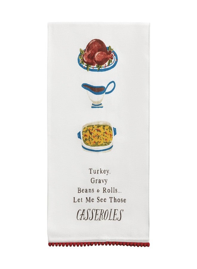 Mud Pie Thanksgiving Casserole Pom Towel