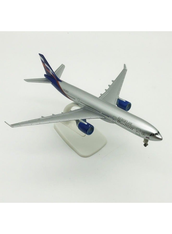 20cm Alloy Aircraft Desktop Display Model 1:200 Scale Russian A330 Aircraft Model Ornaments Toys Furniture Decoration Collection Gifts - Image 4