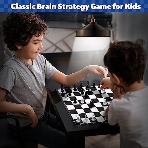Little Berry Classic Chess for Kids & Adults | Beginner Chess Set with 14” Inch Foldable Board & Pieces | Strategy Board Game | Portable & Travel Friendly | Learning Instructions Included - Image 5