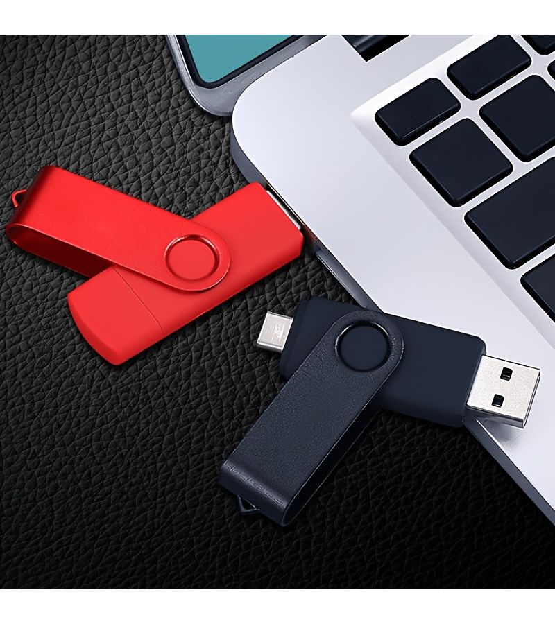 USB 2.0 Type C OTG Flash Drive 64GB Blue High Speed Storage Disk 2 in 1 Design - Image 5
