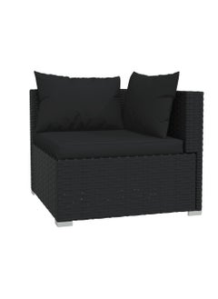 Modern 4 Piece Garden Lounge Set with Cushions Black Poly Rattan - pzsku/Z54C6757B9208DDC5CC00Z/45/_/1731504188/37d9add2-4ba0-4ffb-b110-c6dae997368d