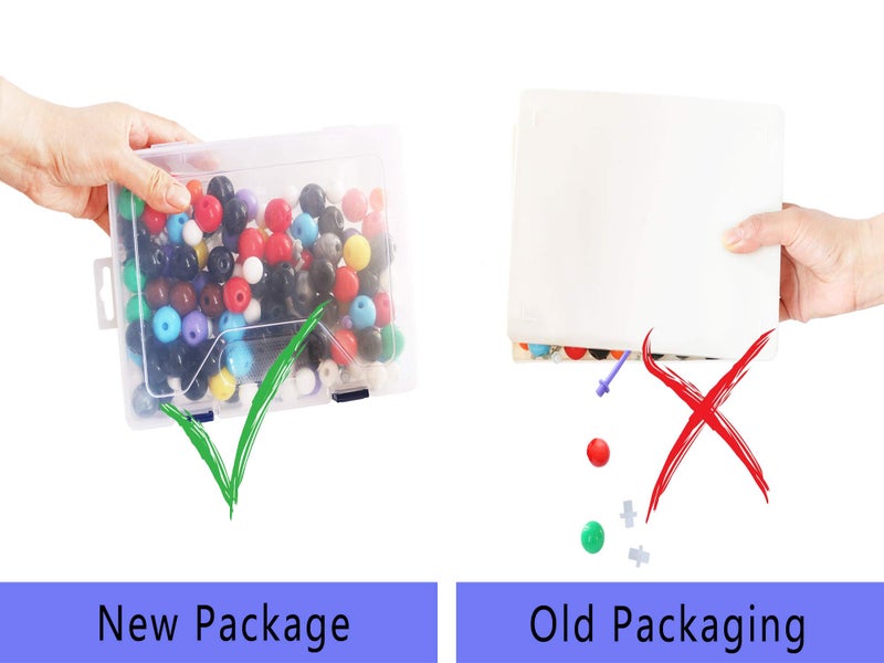 LINKTOR Chemistry Molecular Model Kit (444 Pieces), Student or Teacher Set for Organic and Inorganic Chemistry Learning, Motivate Enthusiasm for Learning and Raising Space Imagination, A Fullerene Set - Image 4