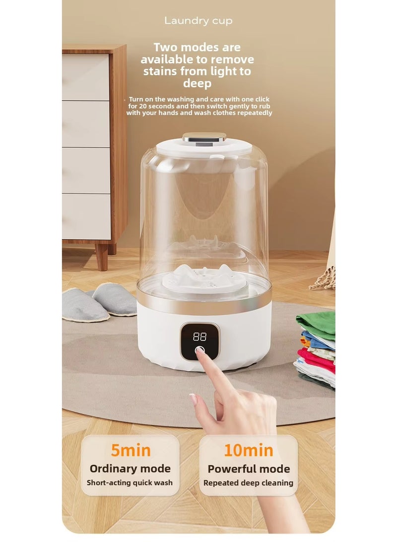 BlueFire Portable Mini Washing Machine for Underwear & Socks | 2025 Cordless, Rechargeable Laundry Cup | 1L Compact USB Washer for Travel, Eco-Friendly Bra & Delicates Cleaner | 5X Faster Handwash Alternative - Image 4