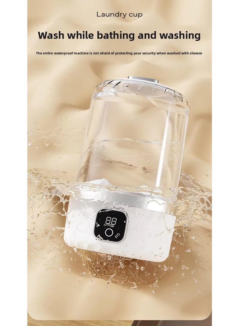 BlueFire Portable Mini Washing Machine for Underwear & Socks | 2025 Cordless, Rechargeable Laundry Cup | 1L Compact USB Washer for Travel, Eco-Friendly Bra & Delicates Cleaner | 5X Faster Handwash Alternative - Image 5