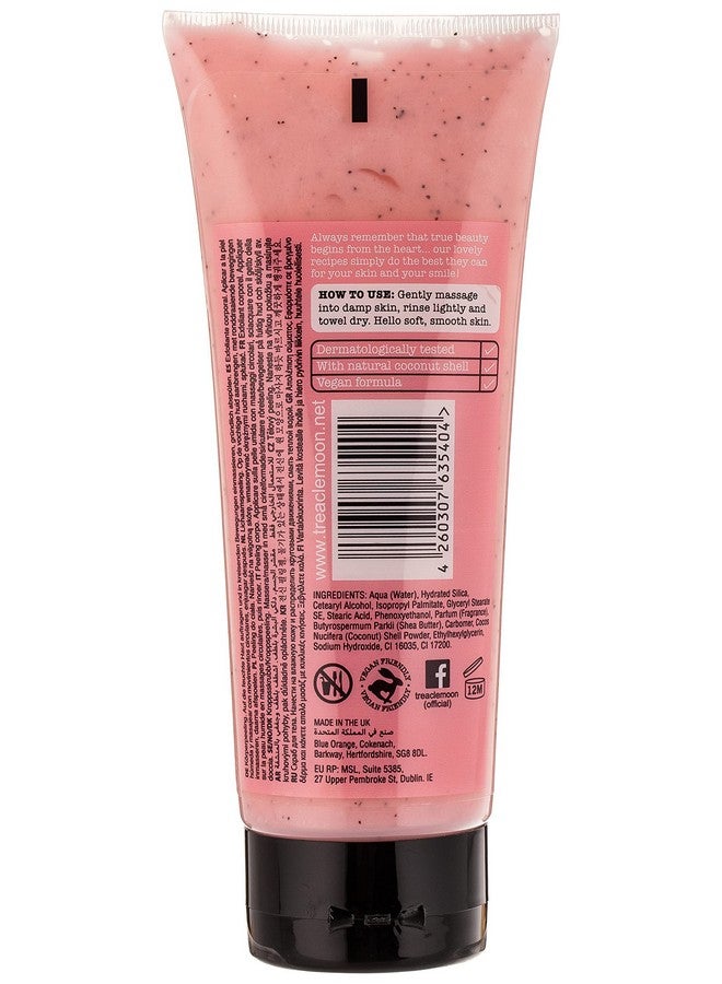 Treaclemoon Wild Cherry Magic Body Scrub With Natural Coconut Shell Scrubby Bits - Removes Dirt & Dead Skin From Neck, Knees, Elbows & Arms For Smooth Skin | Paraben Free Body Wash| 100% Vegan Friendly | Dermatologist Tested For All Skin Type - 225 Ml. - Image 1