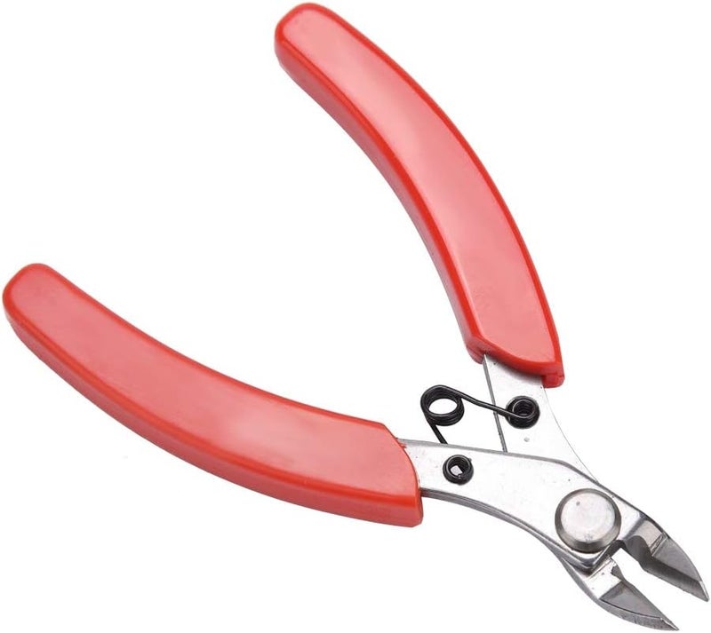 Flush Cutters, Wire Cutters Multifunctional Mini Steel Electronic Diagonal Pliers, Side Cutters for Electronics Cables Cutting Needs (S) - Image 1