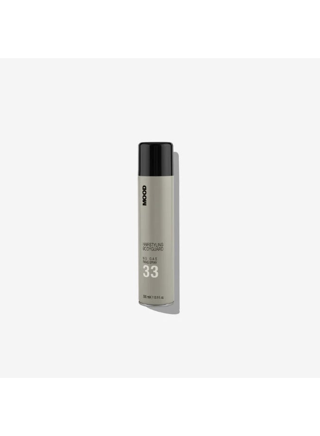 MOOD - FIXING SPRAY 33 - NO GAS 300ml - Eco-friendly no-gas spray hairspray with strong hold, perfect for every look and hair type for a soft, natural result. - Image 1