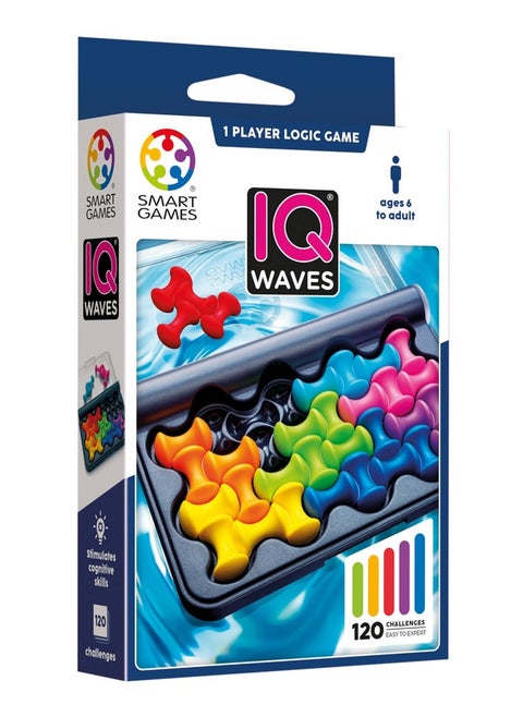 Iq Waves Problem Solving Travel Game With 120 Challenges For Ages 6 - Adult