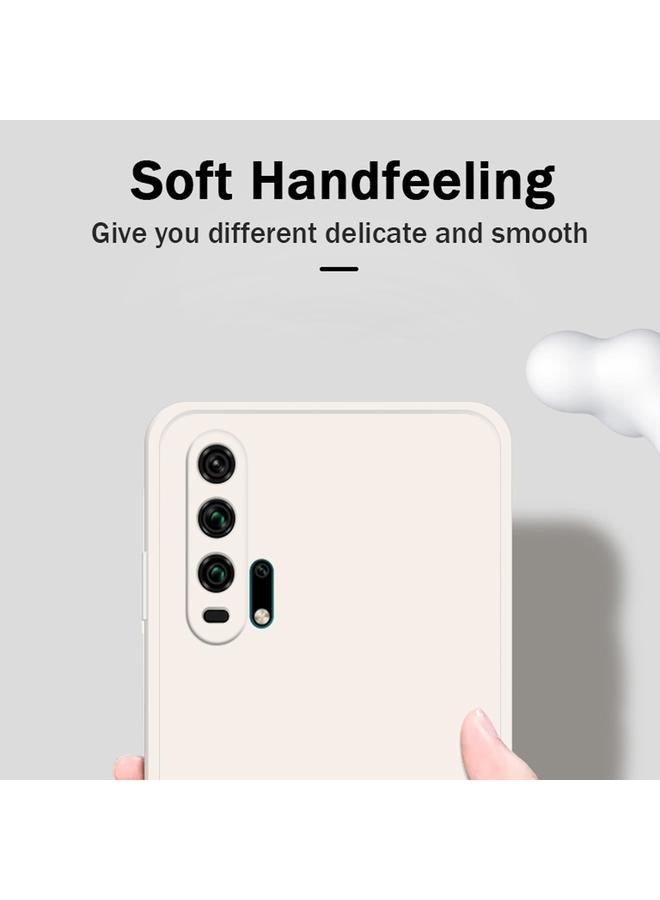 زبون جراب لهاتف Honor 20 Pro بلون سادة من السيليكون السائل المقلد مع حافة مستقيمة وغطاء حماية كامل مقاوم للسقوط - Image 3