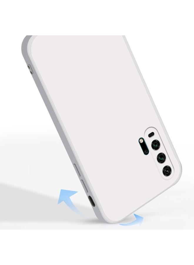 زبون جراب لهاتف Honor 20 Pro بلون سادة من السيليكون السائل المقلد مع حافة مستقيمة وغطاء حماية كامل مقاوم للسقوط - Image 5