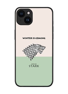 Cover for iPhone 15 Case Rugged Black Slim fit Soft Flexible Anti Drop TPU Gel Thin Protective Phone Cases - GOT House Stark