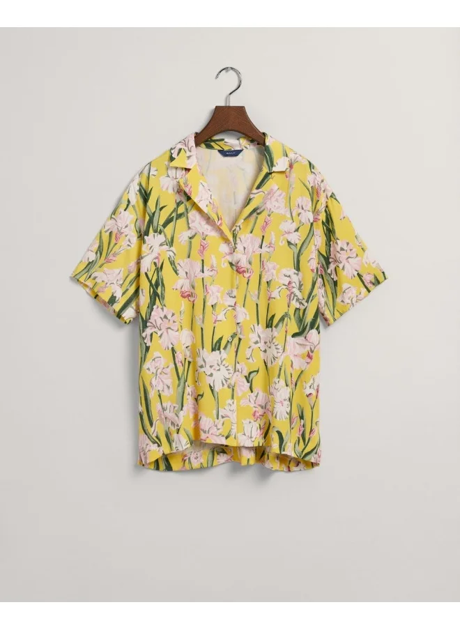 غانت Gant Iris Print Short Sleeve Pajama Shirt