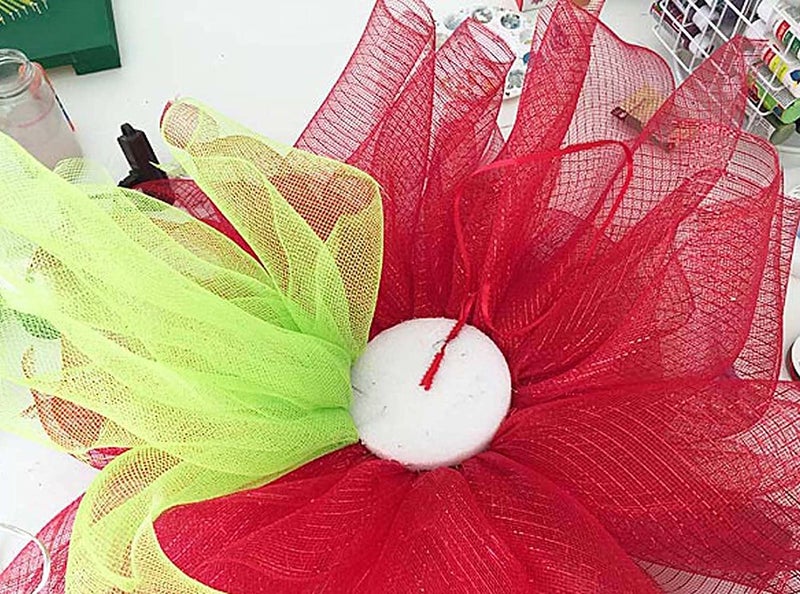 INDIANA CRAFTS Polyester Just Flowers Floral Decorations Party Supplies Flower Mesh Net for Bouquet Dcor Party Hall Dcor and Trousseau Size 30 inch X10M Cream