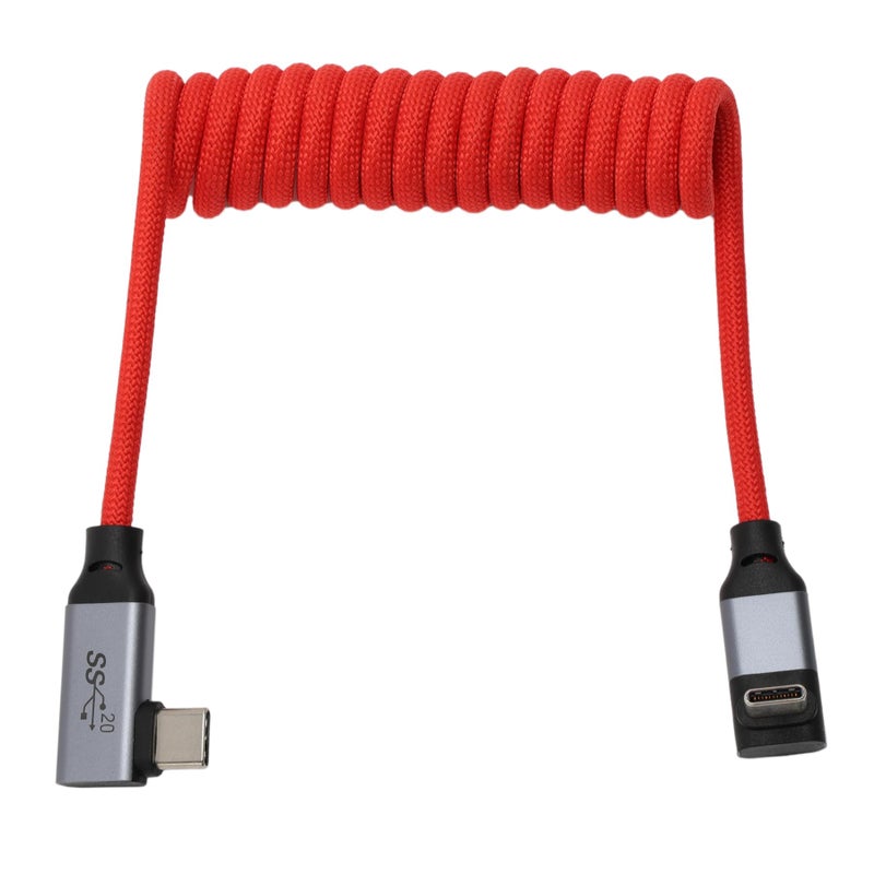 HangTon USBC Right Angle Cable USB TypeC Data Power Video Recording for Canon R5C Sony A1ii ZCAM Blackmagic Camera Samsung External SSD iPhone 1617 Monitor 20Gbps 100W 4K 60p - Image 2