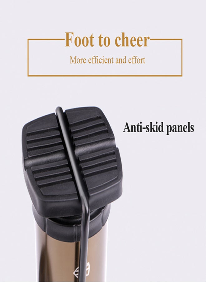 ويل آب مضخة هواء للدراجات عالية الضغط من WHEEL UP، بقوة 160 رطل لكل بوصة مربعة، مناسبة للدراجات الجبلية، مضخة محمولة مزودة بمقياس ضغط، مضخة هواء خفيفة الوزن للغاية - Image 3