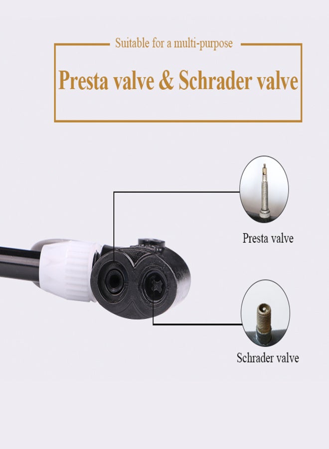 ويل آب مضخة هواء للدراجات عالية الضغط من WHEEL UP، بقوة 160 رطل لكل بوصة مربعة، مناسبة للدراجات الجبلية، مضخة محمولة مزودة بمقياس ضغط، مضخة هواء خفيفة الوزن للغاية - Image 2