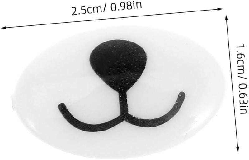 MOKKHNB 100pcs Cloth Doll Nose Accessories Plush Supply for Stuffed Animals for Crafting Unique Plush Toys for Beginners and Experienced - Image 2