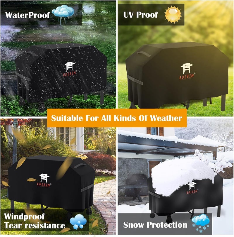 EDIBIN 28 Inch Griddle Cover for Blackstone 28” Omnivore Griddle with X-Braced Hood, Heavy Duty Waterproof Griddle Cover 28 inch for Blackstone 2311 Griddle - Image 5