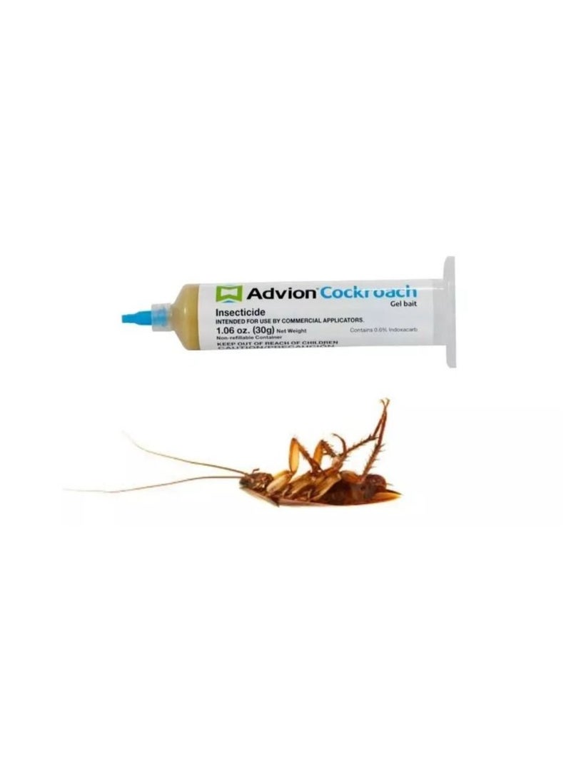 syngenta Advion Cockroach Gel Bait 30g Insect Killer Pest Control, Indoor and Outdoor Use, Roach Killer Gel  - Image 2