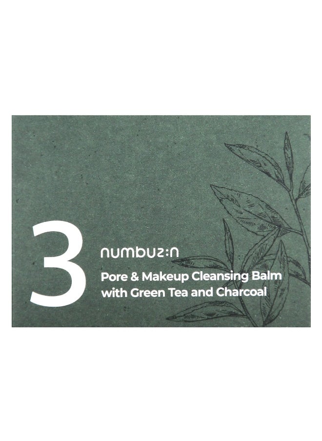 numbuzin Numbuzin, No.3 Pore & Makeup Cleansing Balm With Green Tea and Charcoal, 2.99 oz (85 g)  - Image 2