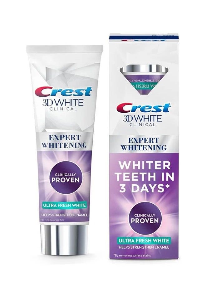 Crest EXPERT WHITENING WHITER TEETH IN 3DAYS* ULTRA FRESH WHITE 75 ML  - Image 1