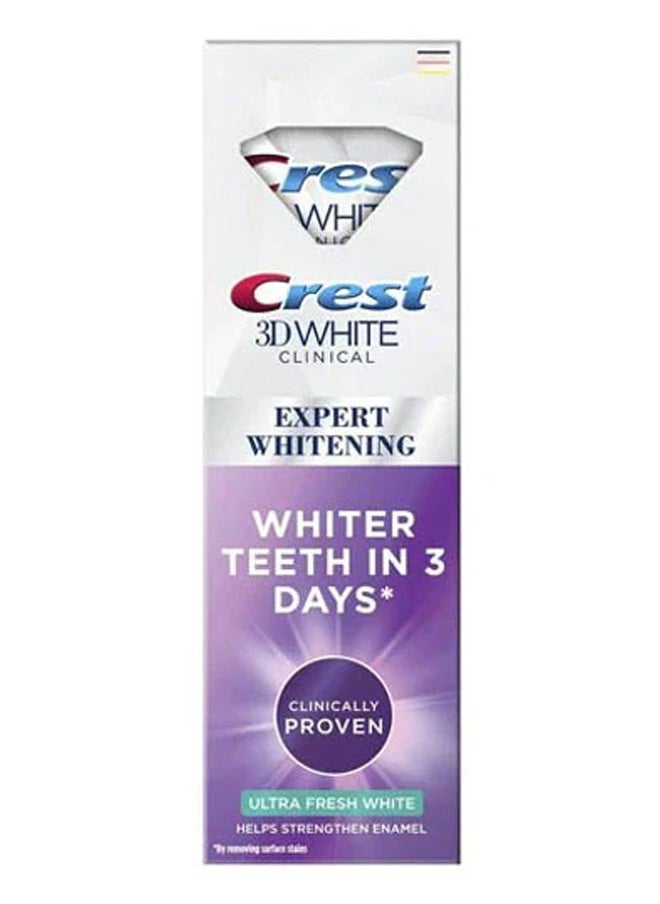 Crest EXPERT WHITENING WHITER TEETH IN 3DAYS* ULTRA FRESH WHITE 75 ML  - Image 2