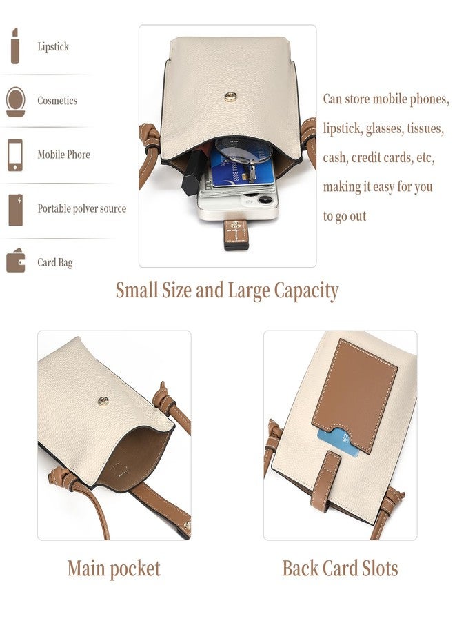 SENDEFN Leather Small Crossbody Bags for Women Phone Purse Minimalism Cell Phone Bag with Card Slot - Image 2