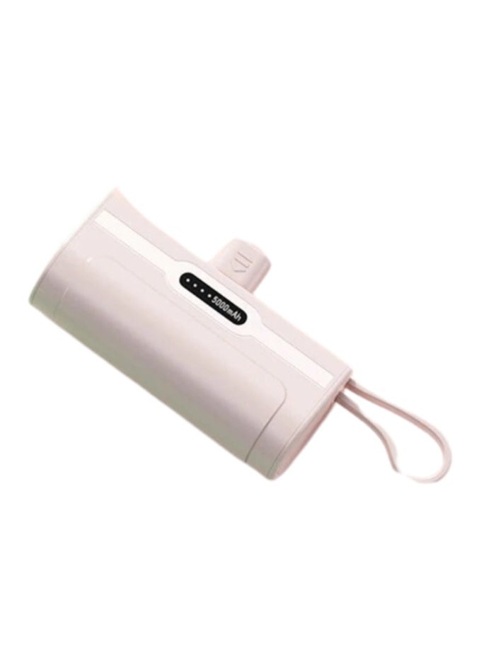 xinzhen - Fast Charging iPhone Power Bank 5000mAh Mini Battery Pack - Type-C Input, Lightning Output Pink - Image 1