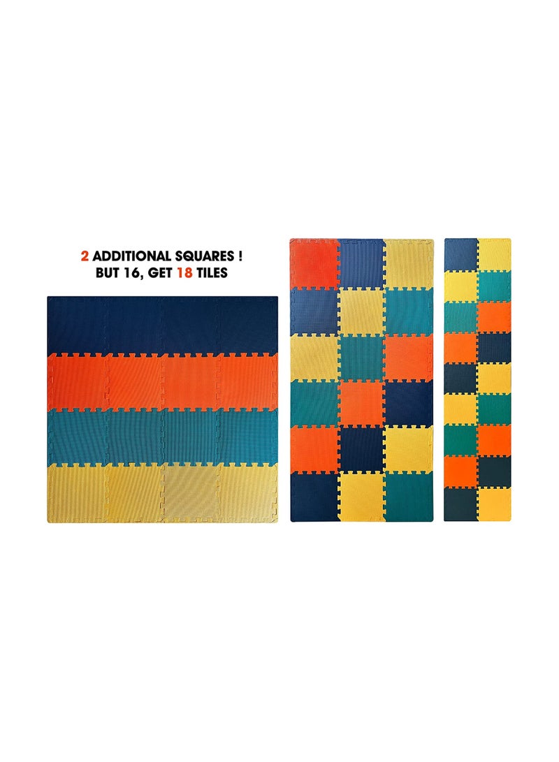 Cool Baby COOLBABY Soft Non-Toxic Baby Play Mat , Toddler Playmat , Colorful Jigsaw Puzzle PlayMat | (16PCS) - Image 3