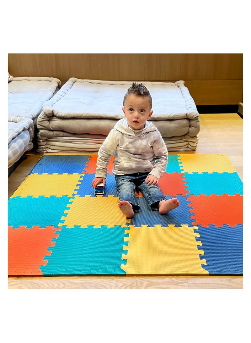 Cool Baby COOLBABY Soft Non-Toxic Baby Play Mat , Toddler Playmat , Colorful Jigsaw Puzzle PlayMat | (16PCS) - Image 4