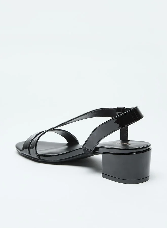 Flora Bella By Shoexpress Strappy Slip-On Sandals with Block Heels