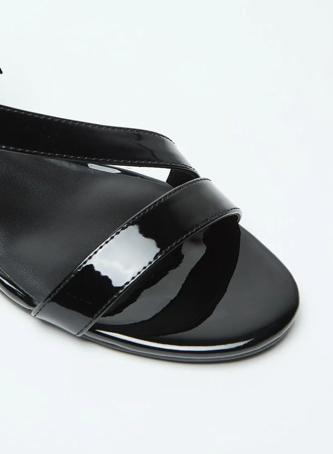 Flora Bella By Shoexpress Strappy Slip-On Sandals with Block Heels