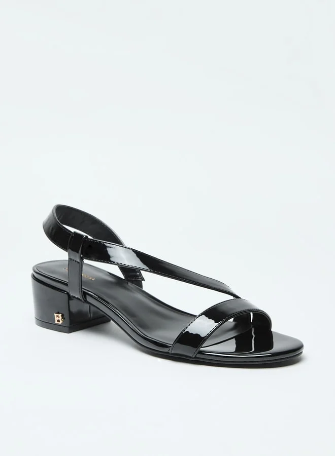 Flora Bella By Shoexpress Strappy Slip-On Sandals with Block Heels
