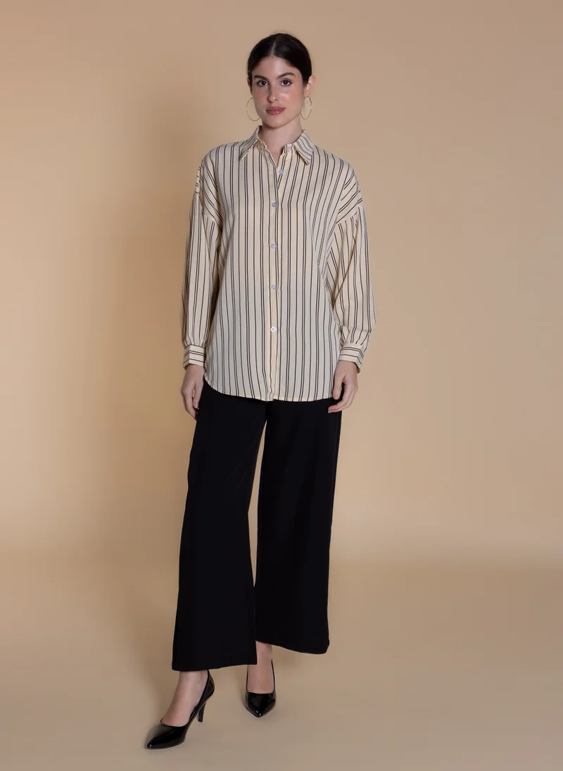 شايبس OVERSIZE STRIPED SHIRT
