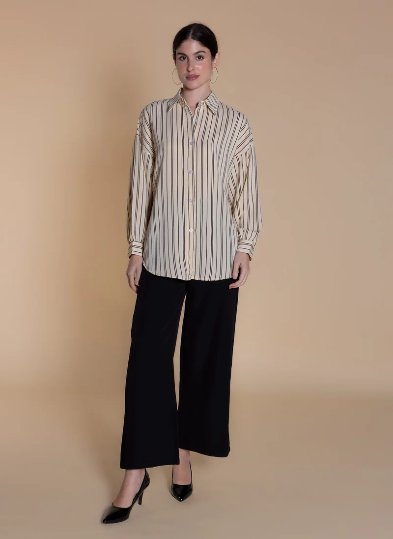 شايبس OVERSIZE STRIPED SHIRT